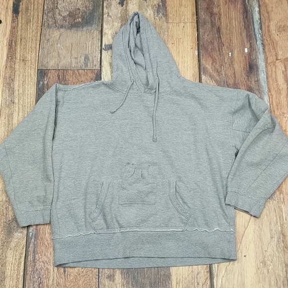 Brew City Tops - Grey Hoodie with Built in Insulated Beer Koozie XL